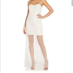 Aidan New York Ivory Embroidered Dress